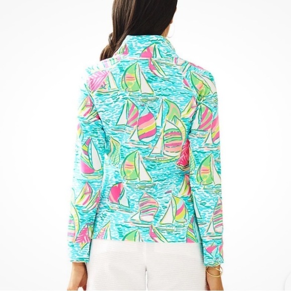 Lilly Pulitzer Captain Popover Pullover “You Gotta Regatta” Print XS - Picture 2 of 7